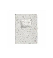 %100 Pamuklu Bebek Aparalı Çarşaf 115x150 + Bebek Yastık Kılıfı 35x45