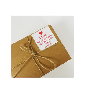 Yapışkanlı Sticker Etiket 6x6 Cm 100 Adet