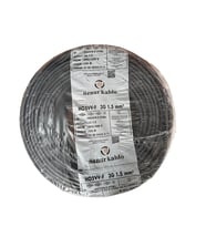 ÖZNUR 5MT 3X1,5MM TTR BAKIR ELEKTRİK KABLOSU SİYAH