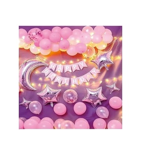 Pembe Balon Set