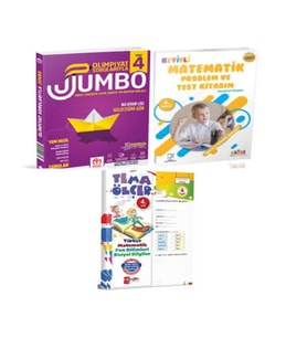 4.Sınıf Olimpiyat Sorularıyla Jumbo Soru Bankası+Matematik Ve Problem Test Kitabım Ve Yaprak Test