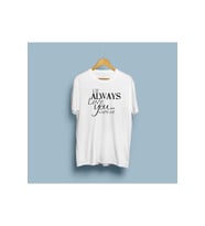 Oversize I'll always love you yazılı T-shirt