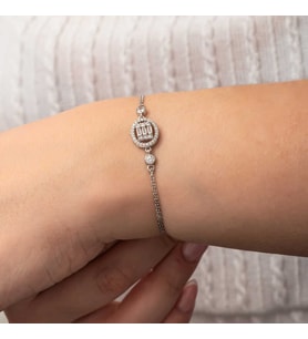 Aya Diamond Gümüş Oval Çivili Kadın Küpe
