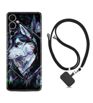 Tecno Pova Neo 2 Kılıf Silikon Boyun Askılı İpli Desenli Silikon Dog Eyes 1761