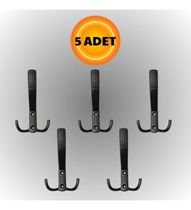 Uzun Noktalı Metal Askı Şık Portmanto Askılık Dolap Mobilya Askısı (vidalar Dahil)(5 ADET)