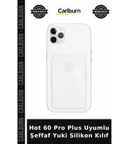 Hot 60 Pro Plus Uyumlu Şeffaf Yuki Silikon Kılıf Mobil Aksesuar Telefon Kapağı
