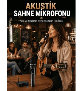 Çift Kablosuz El Mikrofonu Net Ses Kalitesi ve Dijital Gösterge