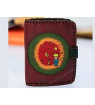 Küçük Prens Figürlü Küçük Cüzdan Etnik Bohem Retro Style -BORDO