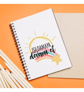 Işıldamaya Devam Et Tasarımlı Defter