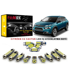 Citröen Cactus LED İç Aydınlatma Ampul Seti FEMEX Parlak Beyaz