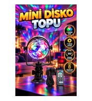 3 Renk 7 Mod Döner Disko Topu Parti ve Dekorasyon Işığı