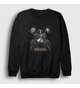 Presmono Unisex Siyah Queen Behemoth Sweatshirt 16796tt
