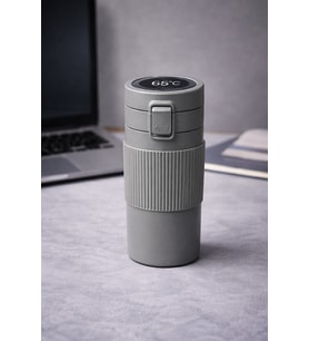 Have A Nice Day 600 Ml Çelik Termos Mug Çift Katmanlı Isı Yalıtımlı Sızdırmaz Bardak (Beton Gri)