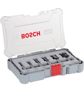 Bosch Professional 6 Parçalı Oluk Freze Seti (Ahşap Için, 8 Mm Şaftlı Üst Freze Aksesuarı)