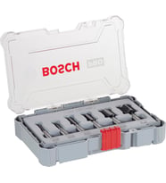 Bosch Professional 6 Parçalı Oluk Freze Seti (Ahşap Için, 8 Mm Şaftlı Üst Freze Aksesuarı)
