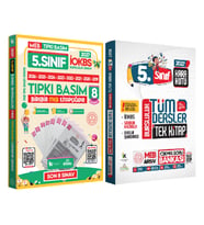 2027 5.Sınıf İOKBS PAKET 8li Tıpkı Basım/Tüm Dersler Tek Kitap Çözümlü Çıkmış Soru Bankası 2li Set