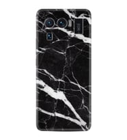 Xiaomi Mi 11 Ultra Kılıf Resimli Desenli Baskılı Silikon Siyah Şerit Mermer 1318