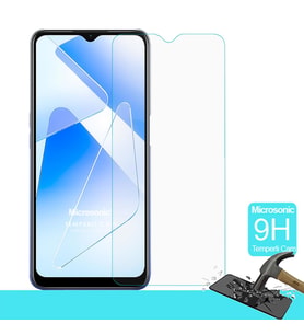 Microsonic Oppo A55 5G Tempered Glass Cam Ekran Koruyucu (Renksiz)
