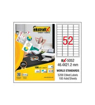Ekstrafix Laser Etiket 46.4 x 21.2 MM Lazer Etiket 100 Yaprak