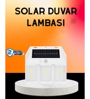 Güneş Enerjili 3 Modlu Duvar Apliği – Bahçe Ve Garaj Aydınlatması