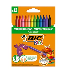 BİC PLASTIDECOR SİLİNEBİLİR PASTEL BOYA 12'Lİ - 9457645