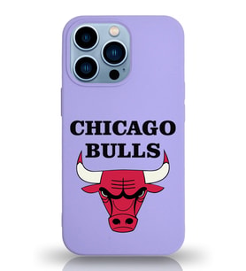 Apple iPhone 13 Pro Max  Lansman Kılıf Chicago Bulls Tasarımlı Altı Kapalı İçi Kadife Kaplı  Kapak (Şeffaf)