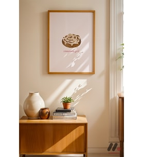 Cinnamon Girl Poster, Ahşap Çerçeveli Duvar Tablosu - Modern Ev Dekorasyonu