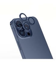 Apple iPhone 15 Pro Max Uyumlu Zore Mikro Kamera Lens Koruyucu (Koyu Mavi)