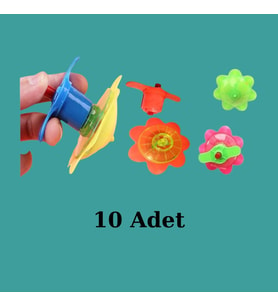 Kurmalı Topaç Çiçek Model (10 Adet)