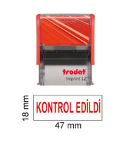 TRODAT İMPRİNT 12  "KONTROL EDİLDİ KAŞESİ" KIRMIZI MÜREKKEP