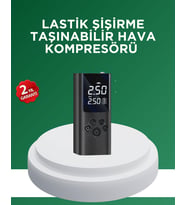 Northcity Dijital Lastik Pompası - Otomatik Kapanma Özelliği ve LED'li Çok Amaçlı Taşınabilir Kompresör