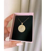 Kişiye Özel Silüet Çizim Kolye 925K Gümüş (Gold)