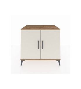 Kronos Şifonyer Tek Raflı 2 Kapaklı 88x59x80 Çam-Aytaşı