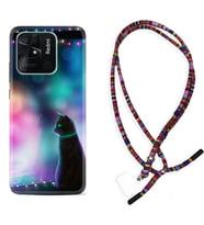 Xiaomi Poco X3 Pro M4 Pro X4 Pro C40 10C Kılıf Boyun Asklı Rasta Silikon Window Cat 1787