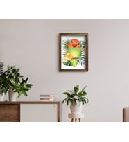 BK Home Doğal Masif Ahşap Çerçeveli Tablo 45x65cm-61