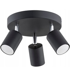 RİOLİGHT MODERN6 SİYAH MUTFAK,SALON,GİYİNME ODASI,CAFELER İÇİN GÜN İŞİĞI METAL 3LÜ SPOT(AMPUL DAHİL)