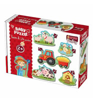 Baby Puzzle - İlk Çiftlik Puzzle (Karışık)