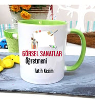 Görsel Sanatlar Öğretmenine Özel Öğretmenler Günü Hediyesi Kişiye Özel Kupa Bard
