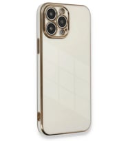 Durukar® iPhone 13 Pro Max Kılıf Volet Silikon - Beyaz