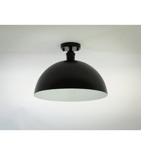 RİOLİGHT RETRO,RUSTİK,VİNTAGE ODA,MUTFAK,SALON,CAFELER İÇİN SİYAH METAL PLOFONYER AVİZE ÇAP:30CM