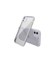 Newface Apple iPhone 12 Mini Kılıf Miami Şeffaf Silikon - Lila