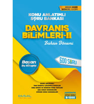 Emsal Yayınları Aöf Davranış Bilimleri 2 Konu Özetli Soru Bankası Güncel (Çok Renkli)
