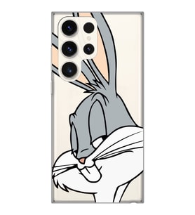 Samsung Galaxy S23 ULTRA Uyumlu Bugs Bunny Desenli Şeffaf Telefon Kılıfı