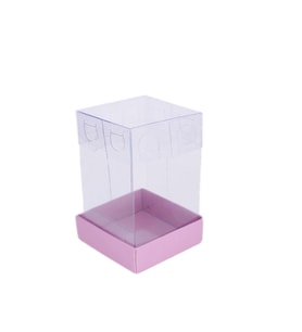 Asetat Kutu Altı Karton 5X5X9 CM (50 Adet)  Pembe