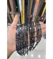 Hematit Taşı Yassı Kesim Parlak Füme 6mm Doğal Taş Dizi