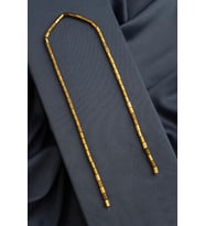 Hematit Doğal Taş Parlak Gold Silindir Kesim 4x6mm Dizi [AA]