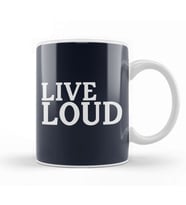 Live Loud Kupa Bardak Porselen