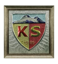 e38 EL İŞÇİLİĞİ KAYSERİSPOR ARMA FOLYO KABARMA TABLO 80*75 cm - 5852