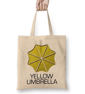 Yellow Umbrella Bez Çanta Uzun Saplı