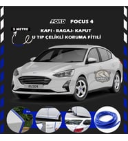 Ford Focus 4 Oto Araç Kapı Koruma Fitili 5metre Parlak Beyaz Renk